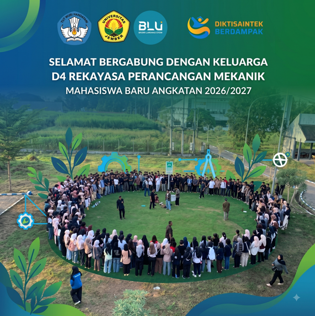 Selamat Bergabung Mahasiswa Baru 2026 D4 Rekayasa Perancangan Mekanik